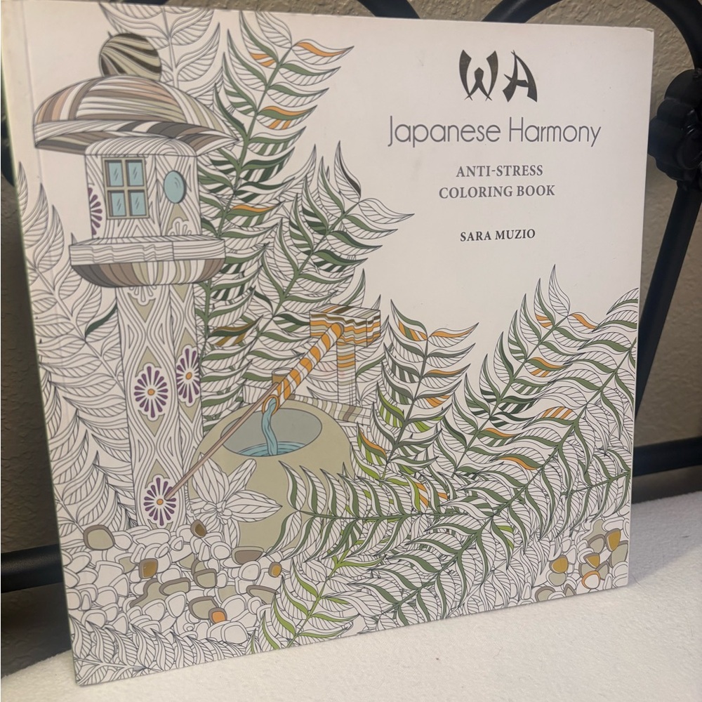 Wa - Japanese Harmony, anti-stress coloring book, relief and meditation